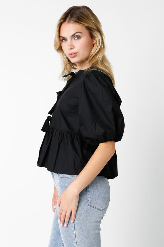 Bubble sleeves Top