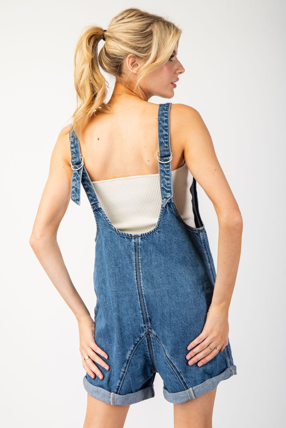 Denim romper