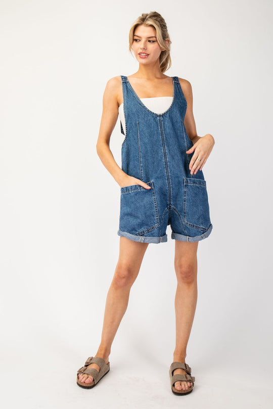 Denim romper