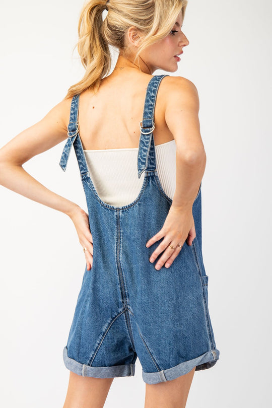 Denim romper