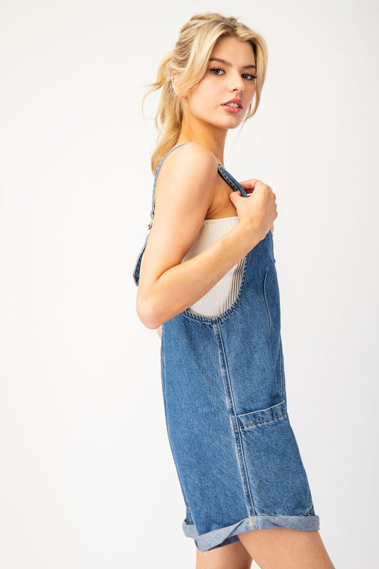 Denim romper