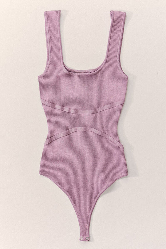 Lavender rib body suit