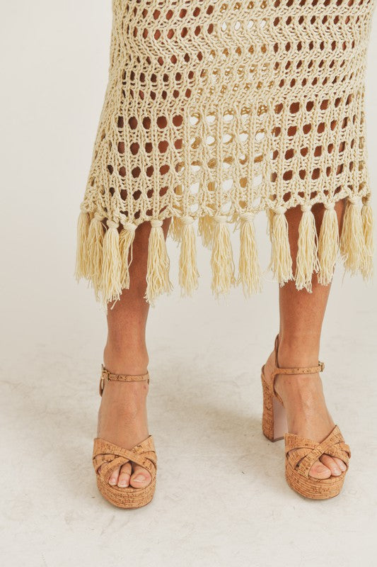 Crochet skirt set