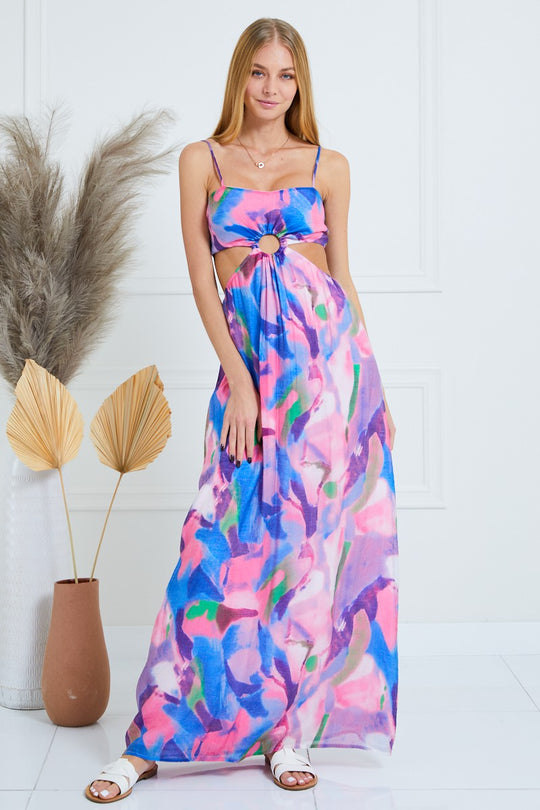 Lunch Date Cut out Maxi Dress
