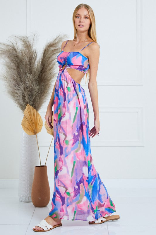Lunch Date Cut out Maxi Dress